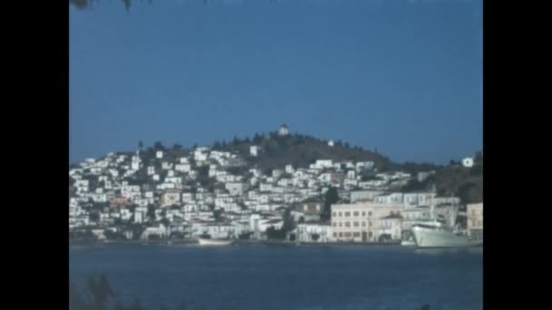 Athens Greece June 1965 Greek Sea Coast View 60S — Vídeos de Stock