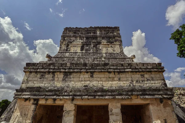 Front View Temple Jaguar Mexico — Stok fotoğraf