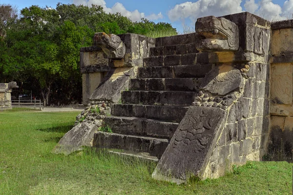 Mayan Staircase Chichen Itza Complex Mexico — 스톡 사진