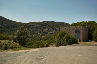 Panorama üst kısmı Köyü, Costa köyün çapraz sokaklarda birini Rei gösterilen.