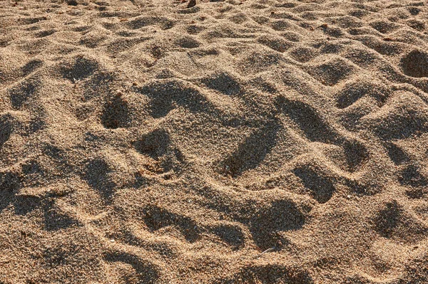 Текстура Песка Пляжа Высокой Четкости Большими Зернами Характерными Южной Сардинии — стоковое фото