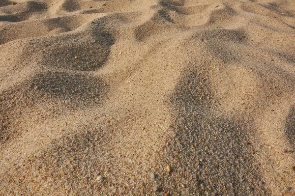 Sandstruktur Des Sardinenstrandes Makroaufnahme — Stockfoto