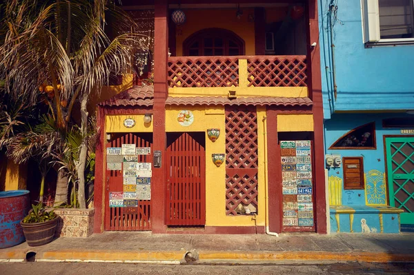 Isla Mujeres Μεξικό Αυγούστου 2022 Θέα Στην Οδό Μιας Γειτονιάς — Φωτογραφία Αρχείου