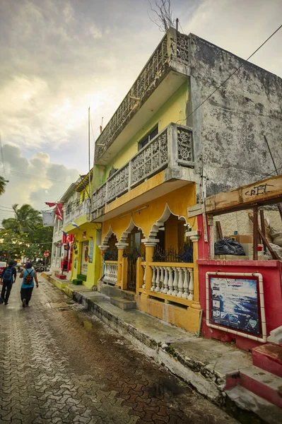 Isla Mujeres Mexico August 2022 Vertical Shot Architecture Street Isla — Stockfoto