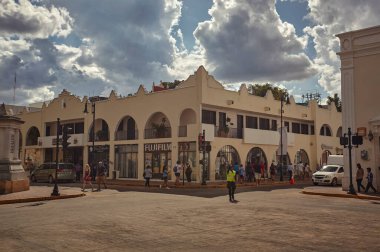 Valladolid, Mexico 20 august 2022: View of the Center of the Mexican City of Valladolid during the Afternoon