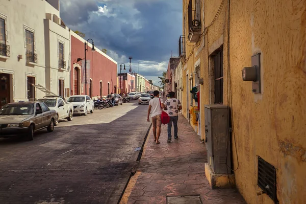 Valladolid Mexico August 2022 Typical Moment Life People Walking Small — Foto de Stock