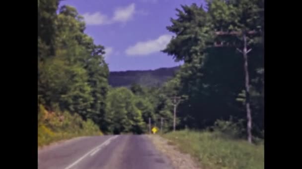 Virginia United States June 1948 Drive Thru American Street Scene — Stock video