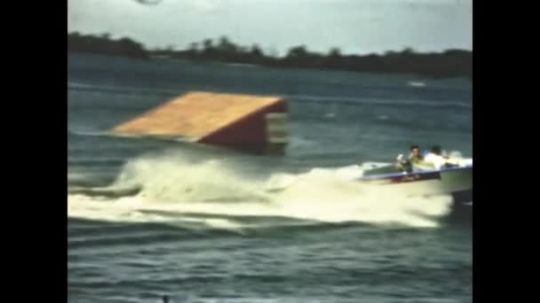 Cypress Gardens United States June 1957 Young Women Perform Water — Vídeo de Stock