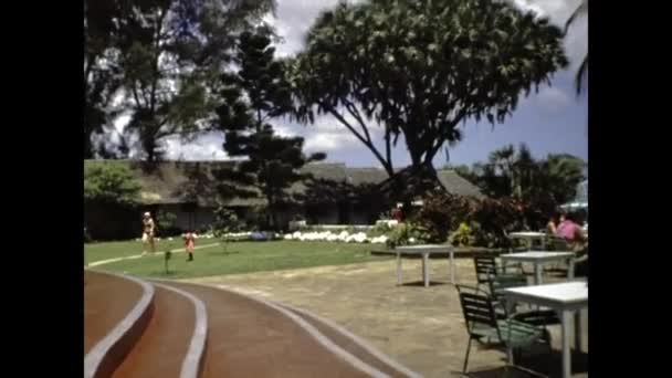Mombasa Kenya December 1977 Kenya Luxury Resort View 70S — Vídeo de stock