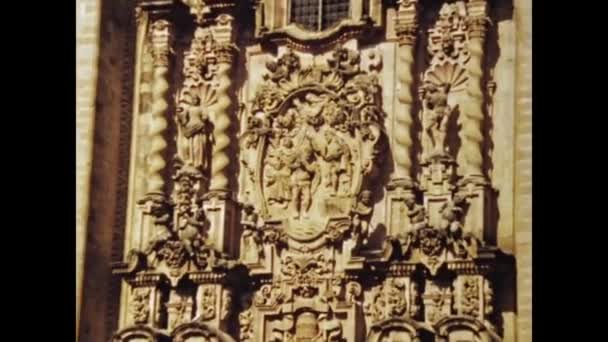 Taxco Alarcon México Junho 1975 Igreja Paroquial Santa Prisca Taxco — Vídeo de Stock