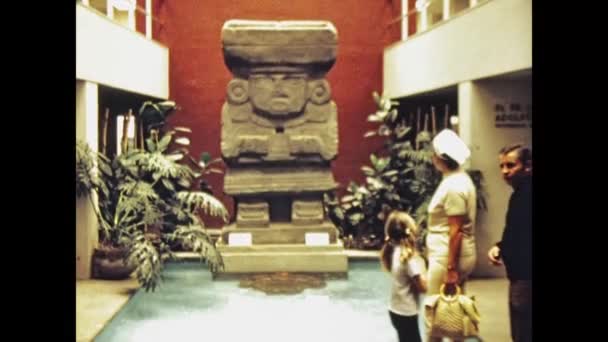 Mexico City Meksika Haziran 1975 Lerde Teotihuacan Arkeolojik Site Görünümü — Stok video