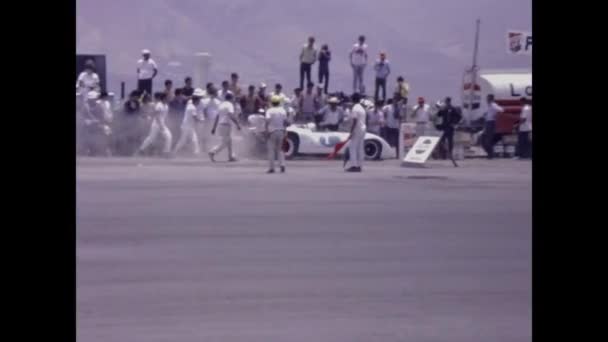 Guayaquil Ecuador Mei 1975 Raceauto Rijden Met Hoge Snelheid Tijdens — Stockvideo