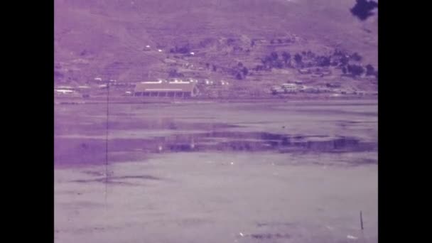 Paracas Peru Maj 1975 Hamnterminalens Fiskare Små Båtar Kranar Talet — Stockvideo