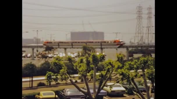 Ορλάντο Ηνωμένες Πολιτείες Ιούνιος 1975 Walt Disneyland World Monorail Epcot — Αρχείο Βίντεο