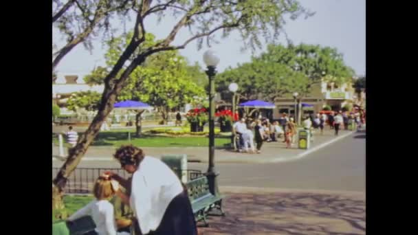 Orlando Usa Juni 1975 Blick Auf Den Disneyland Park Den — Stockvideo