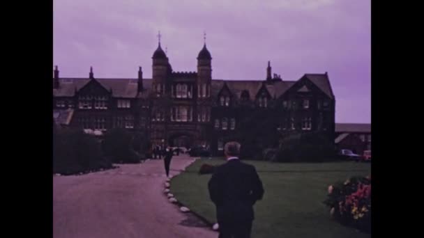 Blackpool Egyesült Királyság May 1975 Rossall School Historic Building Lancashire — Stock videók