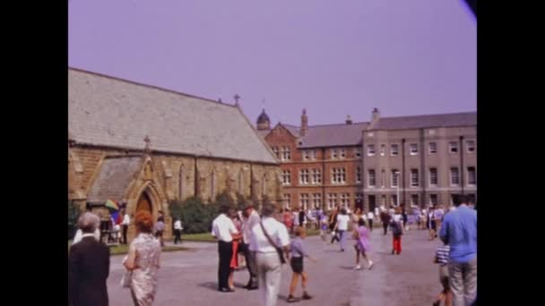 Blackpool Velká Británie Květen 1975 Slavnosti Letní Slavnosti Rossall School — Stock video