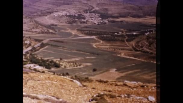 Beit She Israel May 1975 Antik Romok Légi Látképe Római — Stock videók