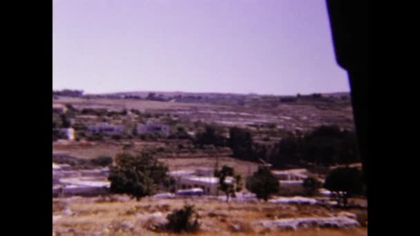 Gerusalemme Israele Maggio 1975 Veduta Della Città Vecchia Della Casa — Video Stock