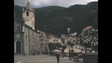 Isola d 'elba, İtalya Haziran 1971: Elba Adası Portoferraio kasaba manzarası 70' lerde