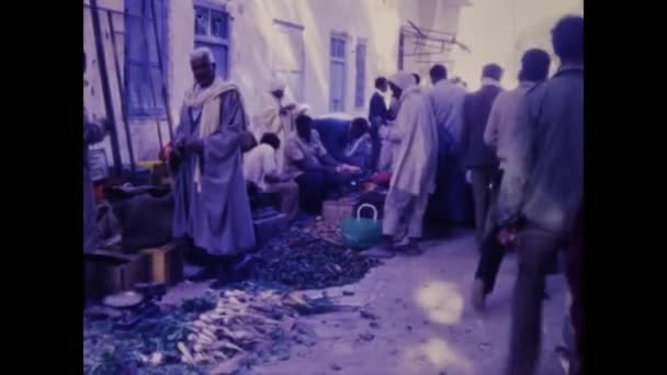 Tunis Tunezja Kwiecień 1983 — Wideo stockowe