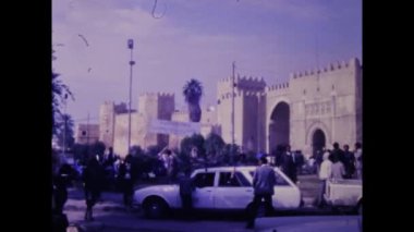 El Jem, Tunus Nisan 1983: 80 'lerde El Jem şehir manzarası