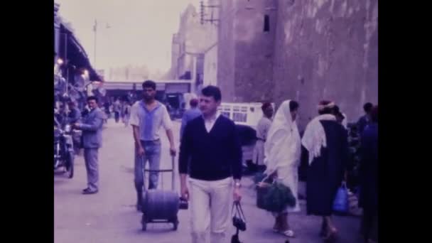 Jem Tunisien April 1983 Jem Stadsutsikt Talet — Stockvideo
