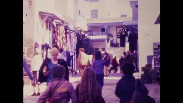 Jem Tunesië April 1983 Uitzicht Stad Jem Jaren — Stockvideo