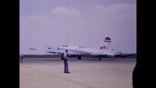 Dallas Estados Unidos Junio 1970 Espectáculo Aviones Antiguos Los Años — Vídeos de Stock