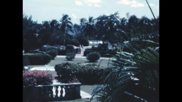 Dominicus Δομινικανή Δημοκρατία Νοέμβριος 1966 Πολυτελές Θέρετρο Της Καραϊβικής Στη — Αρχείο Βίντεο
