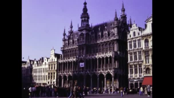 Bruselas Bélgica Abril 1997 Gran Lugar Bruselas Los Años — Vídeos de Stock