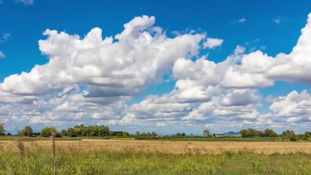 Scène Décalage Dans Temps Campagne Avec Mouvement Nuage — Video