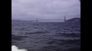 San Francisco, ABD Mayıs 1977: San Francisco manzaralı Golden Gate Köprüsü