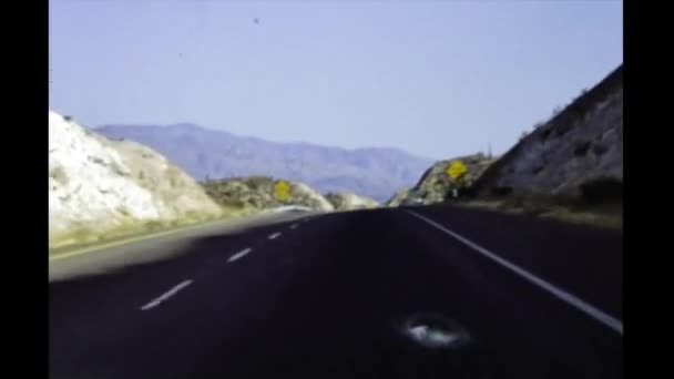 Phoenix Stany Zjednoczone Czerwiec 1977 Podróż Wzdłuż Sceny Autostrady Arizona — Wideo stockowe