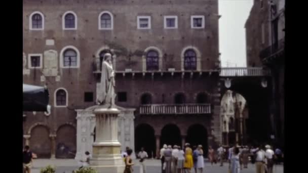 Verona Italien Mars 1983 Verona Stadsutsikt Talet — Stockvideo