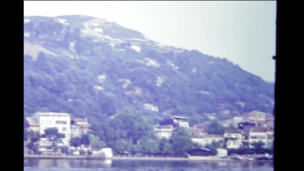 Istanbul Turkiet Juni 1980 Istanbul Utsikt Från Havet Talet — Stockvideo