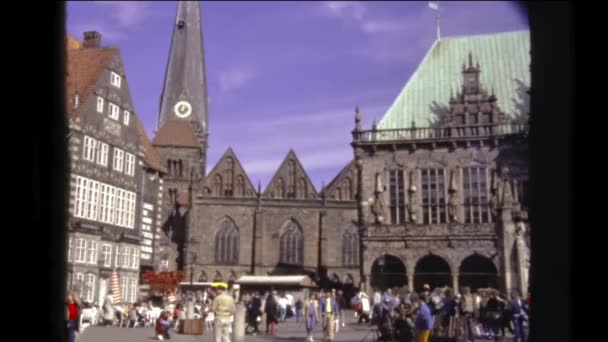 Bern Schweiz Maj 1980 Bern Stadsutsikt Talet — Stockvideo