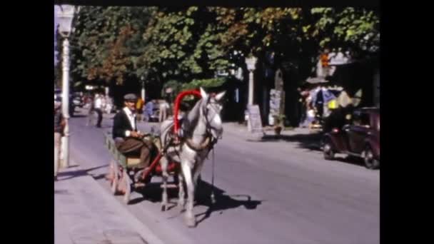 Istanbul Turecko Květen 1969 Istanbul Pohled Město Letech — Stock video