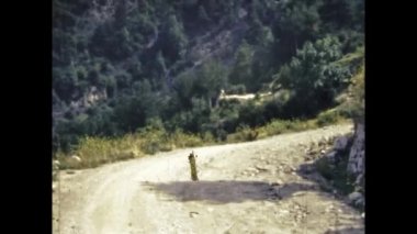 Paris, Fransa Mayıs 1969: Pireneler 60 'larda yaz manzarası
