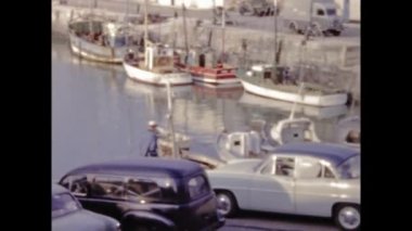 Paris, Fransa Mayıs 1969: 60 'larda Fransız antik köy manzarası