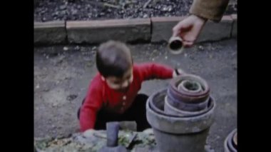 Paris, Fransa Mayıs 1969: 60 'lı yıllarda aile anıları