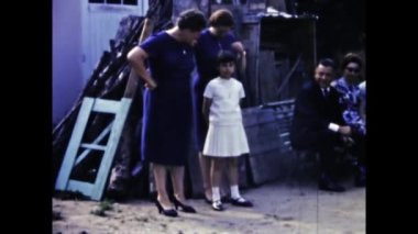 Paris, Fransa Mayıs 1969: 60 'lardaki eski aile anıları