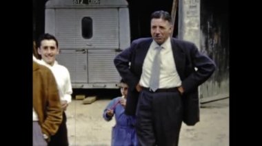 Paris, Fransa Mayıs 1969: 60 'lardaki eski aile anıları