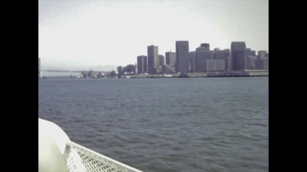 Сан Франциско Сша 1982 Навігація Сан Франциско — стокове відео