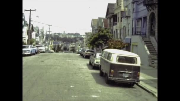 San Francisco Ηνωμένες Πολιτείες Μπορεί 1982 San Francisco City Street — Αρχείο Βίντεο
