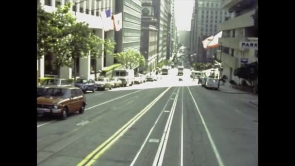 San Francisco Spojené Státy Americké May 1982 San Francisco City — Stock video