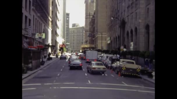 San Francisco Abd 1982 Lerde San Francisco Trafik Sahnesi — Stok video