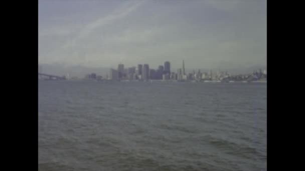 San Francisco Abd 1982 Lerde San Francisco Ufuk Çizgisi — Stok video