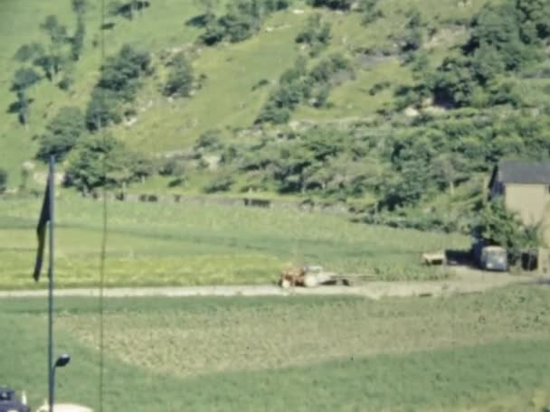 Saint Serni Nagol Francia Junio 1969 Pequeña Ciudad Los Pirineos — Vídeos de Stock