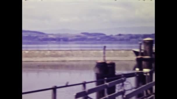 Paryż Francja Maj 1969 Pier Scenie Jeziora Latach Tych — Wideo stockowe